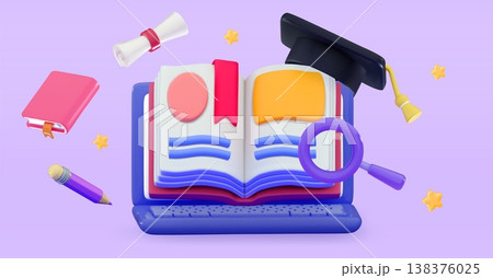 3D Online education on website Application e-learning Internet classes Webinar Digital classroom Online tutorials 3D Online education on website Application e-learning Internet classes Webinar Digital classroom Online tutorials 138376025