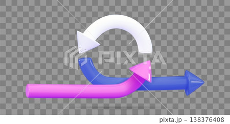 3d Three circular arrows Agile life rule cycle for software development diagram SCRUM Time planning and workflow managing 3d Three circular arrows Agile life rule cycle for software development diagram SCRUM Time planning and workflow managing 138376408