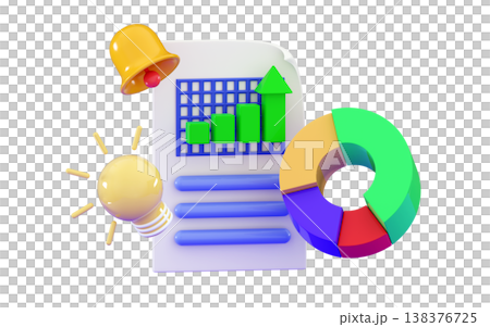 Compliance Report Minimal three-dimensional 3D render illustration 138376725