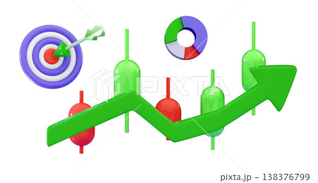 3d Money profit Invest in best idea Investment and analysis money cash profits Business concept for trading 138376799