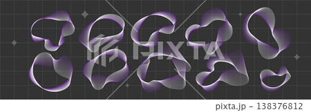 Y2k Wireframe grid abstract shape and design elements For retro futuristic and brutalism style poster design Simple wire cyberpunk figures Y2k Wireframe grid abstract shape and design elements For retro futuristic and brutalism style poster design Simple wire cyberpunk figures 138376812