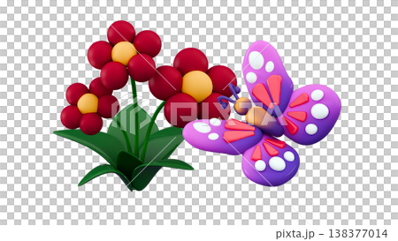 3d flying butterfly Insect elements isolated Festive floral arrangement promo card 3d flying butterfly Insect elements isolated Festive floral arrangement promo card 138377014