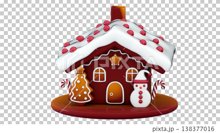 3d Christmas gingerbread house Cookies and candy Merry Christmas and Happy New Year Holiday Xmas 3d Christmas gingerbread house Cookies and candy Merry Christmas and Happy New Year Holiday Xmas 138377016