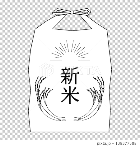裝有新米的米袋圖標 138377388