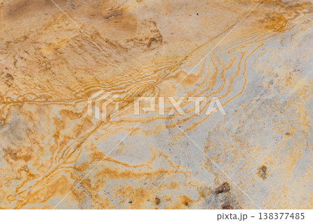 南紀白浜の千畳敷 砂岩のマーブル模様 138377485