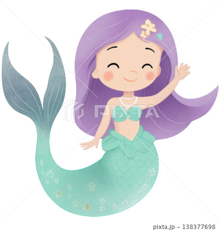 cute mermaid 138377698