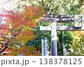 紅葉に包まれた鳥居 138378125