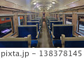 古い電車の車内 138378145