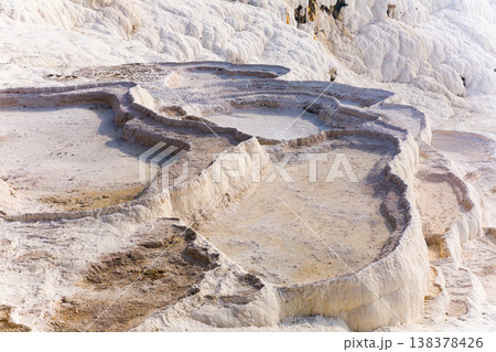 Travertines mountains of Pamukkale in Turkey. Travertines mountains of Pamukkale in Turkey. 138378426