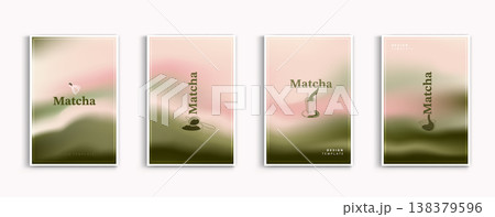 Matcha tea social media story templates with soft pink and olive green blurred gradient background. Minimalist aesthetic banners featuring chasen whisk, strainer, and cup line art for organic brand. Matcha tea social media story templates with soft pink and olive green blurred gradient background. Minimalist aesthetic banners featuring chasen whisk, strainer, and cup line art for organic brand. 138379596