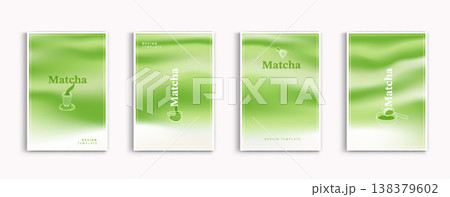 Matcha green tea vector design template set with blurred soft green gradient background and hand drawn line art icons. Minimalist cover illustration for cafe menu, drink packaging, poster and flyer. Matcha green tea vector design template set with blurred soft green gradient background and hand drawn line art icons. Minimalist cover illustration for cafe menu, drink packaging, poster and flyer. 138379602
