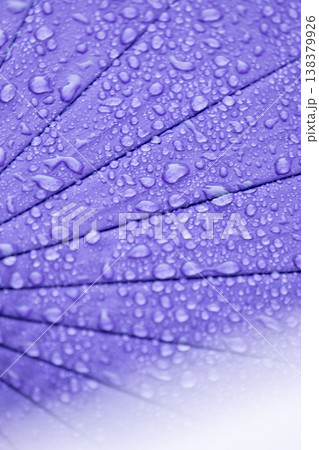 傘についた雨粒・梅雨・雨のイメージ 傘についた雨粒・梅雨・雨のイメージ 138379926