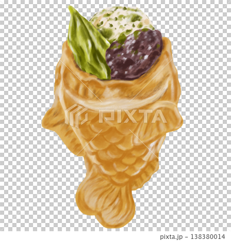 Taiyaki Japanese Dessert Illustration 138380014