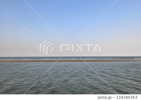 tropical beach and blue sky 138380363
