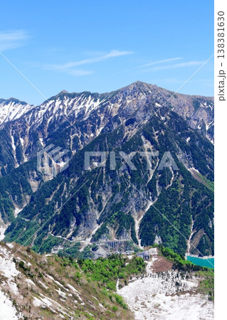 5月の黒部ダム　　　信州の自然　　　信州の風景　　　信州の景色 138381630