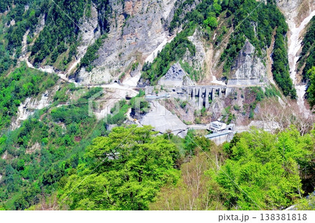 5月の黒部ダム　　　信州の自然　　　信州の風景　　　信州の景色 138381818