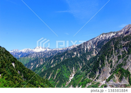 5月の黒部ダム　　　信州の自然　　　信州の風景　　　信州の景色 138381884
