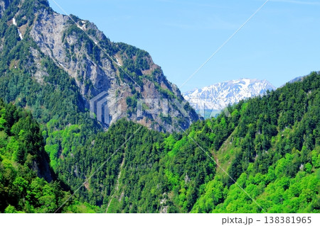 5月の黒部ダム　　　信州の自然　　　信州の風景　　　信州の景色 138381965