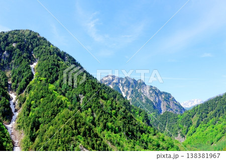 5月の黒部ダム　　　信州の自然　　　信州の風景　　　信州の景色 138381967
