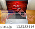 個人データへの脅威とウイルス警告 138382416