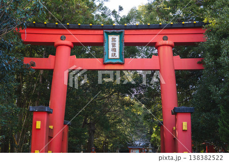 和歌山県：熊野速玉大社の両部鳥居【熊野三山／世界遺産】新宮市 138382522