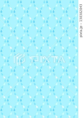 雨粒で形作られたシームレスな立涌文様 雨粒で形作られたシームレスな立涌文様 138382843