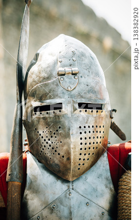 Medieval Knight Helmet 138382920