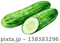 手描き水彩野菜レシピメニュー料理教室 138383296