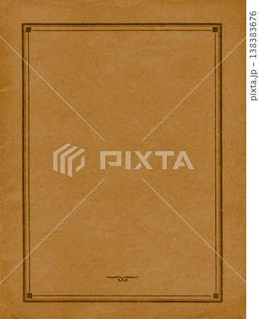 Brown vintage paper frame texture 138383676