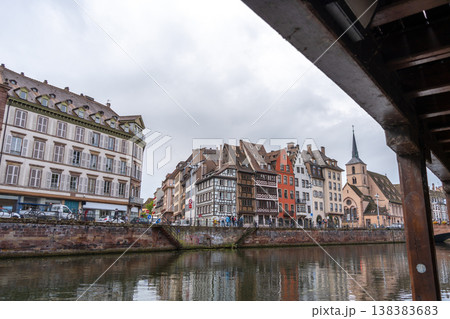 Colorful riverside buildings in the historic center of Strasbourg, France Colorful riverside buildings in the historic center of Strasbourg, France 138383683