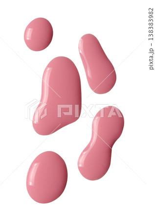 A sample of pink matte nail polish. Isolated on a white background. A sample of pink matte nail polish. Isolated on a white background. 138383982
