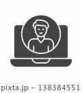 Freelancer profile icon. Suitable for mobile apps, web apps and print media. 138384551