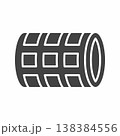 Foam Roller icon. Suitable for mobile apps, web apps and print media. 138384556