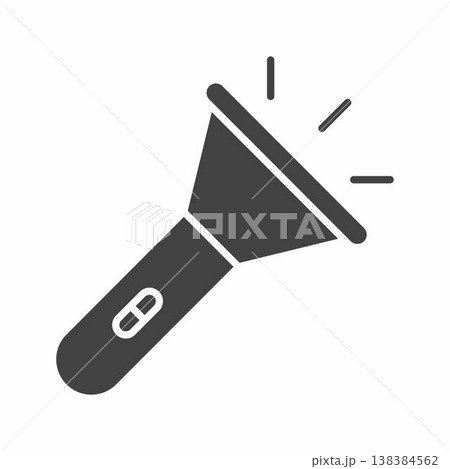 Flashlight icon vector image. Suitable for mobile application web application and print media. Flashlight icon vector image. Suitable for mobile application web application and print media. 138384562