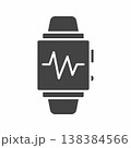 Fitness tracker icon. Suitable for mobile apps, web apps and print media. 138384566