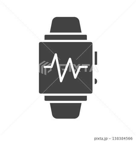 Fitness tracker icon. Suitable for mobile apps, web apps and print media. Fitness tracker icon. Suitable for mobile apps, web apps and print media. 138384566