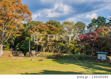 浜松市の二俣城跡の風景(静岡県) 浜松市の二俣城跡の風景(静岡県) 138385094