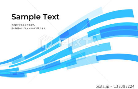 四角いラインの流線背景(ブルー) 四角いラインの流線背景(ブルー) 138385224