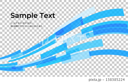 四角いラインの流線背景(ブルー) 四角いラインの流線背景(ブルー) 138385224