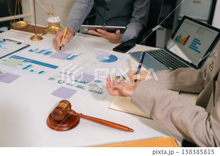 legal and corporate consultation concept focusing on law, advice, and business agreements. legal and corporate consultation concept focusing on law, advice, and business agreements. 138385815