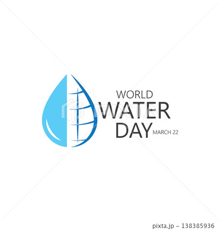 world water day logo design template 138385936