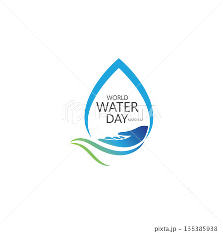 world water day logo design template 138385938