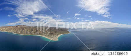 cerralvo island baja california sur mexico aerial 138386666