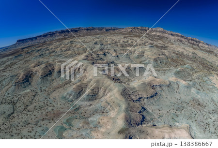aerial view of rock desert baja california sur sierra guadalupe mexico 138386667