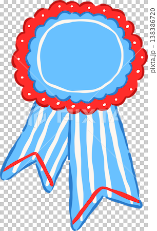 Blue Ribbon Prize Rosette Award Illustration Blue Ribbon Prize Rosette Award Illustration 138386720