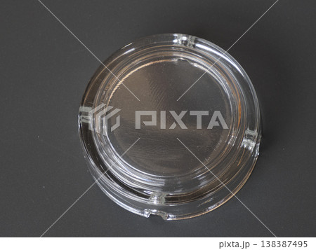 upside down glass ashtray detail upside down glass ashtray detail 138387495