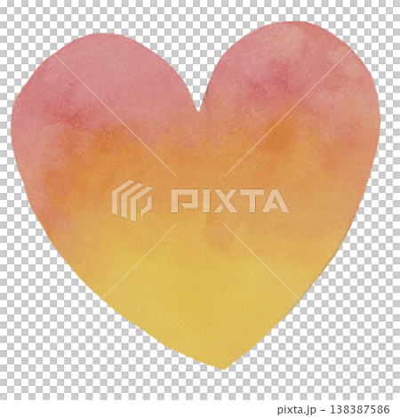 Warm Gradient Heart Illustration Warm Gradient Heart Illustration 138387586