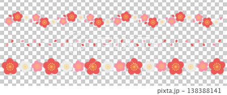 Set of 3 plum blossom designs Set of 3 plum blossom designs 138388141