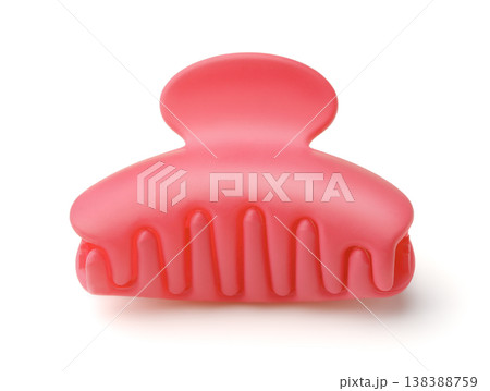 Red plastic claw hair clip 138388759