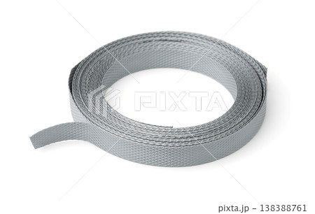 Gray plastic strapping tape 138388761